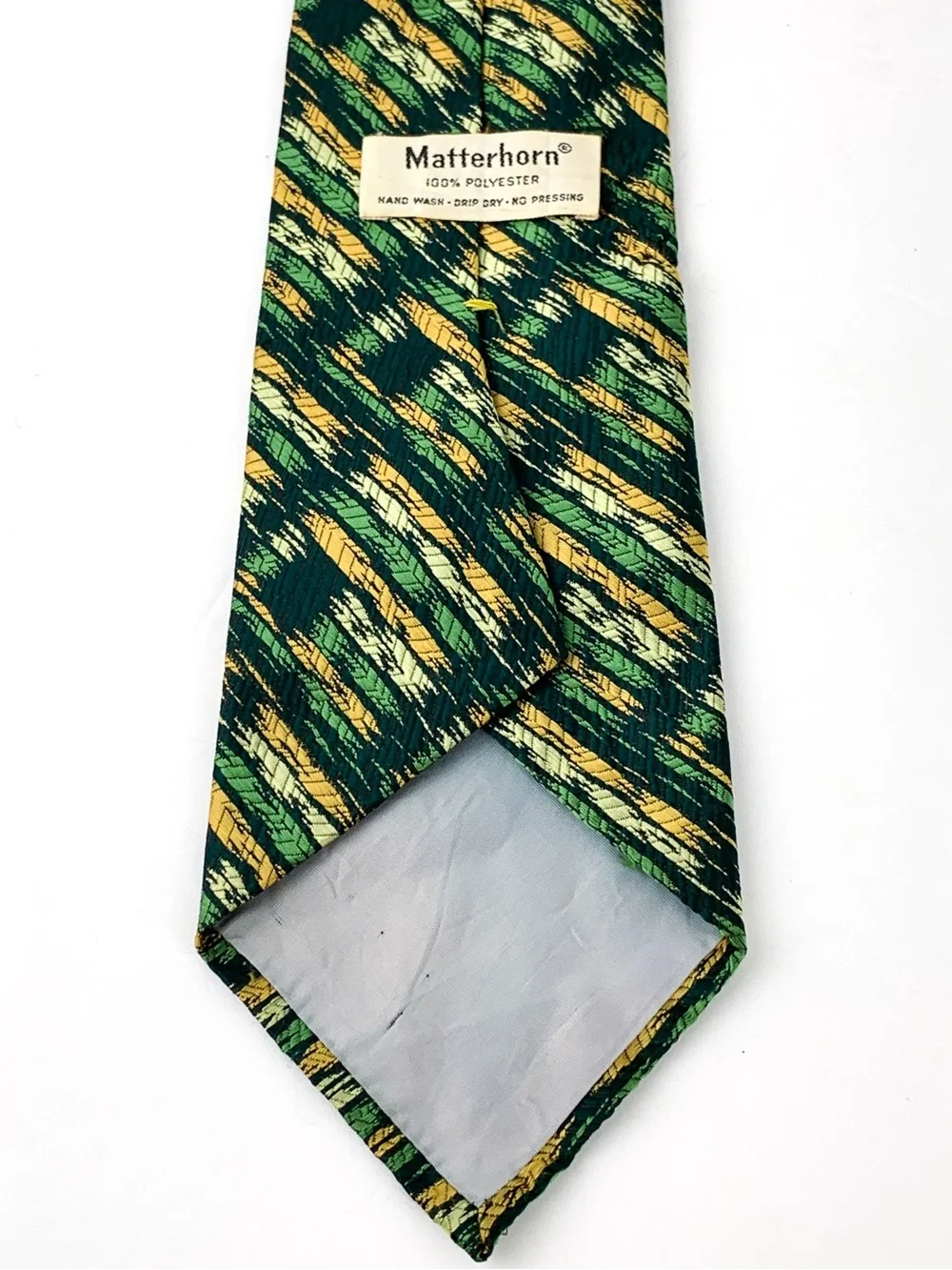 Vintage Matterhorn psychedelic polyester tie wide cut 60s or 70s necktie